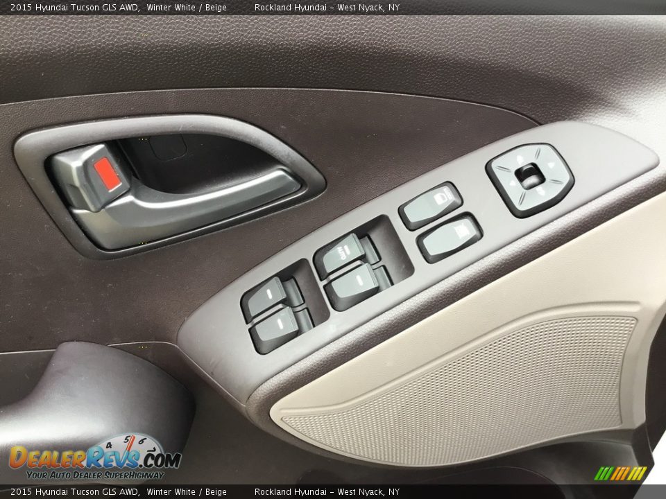 2015 Hyundai Tucson GLS AWD Winter White / Beige Photo #10