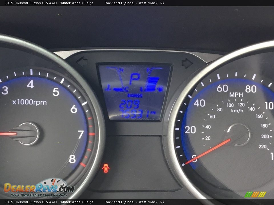 2015 Hyundai Tucson GLS AWD Winter White / Beige Photo #19