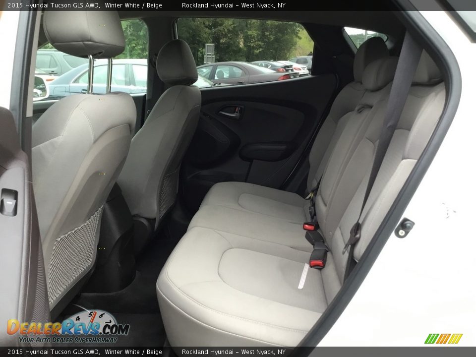 2015 Hyundai Tucson GLS AWD Winter White / Beige Photo #20