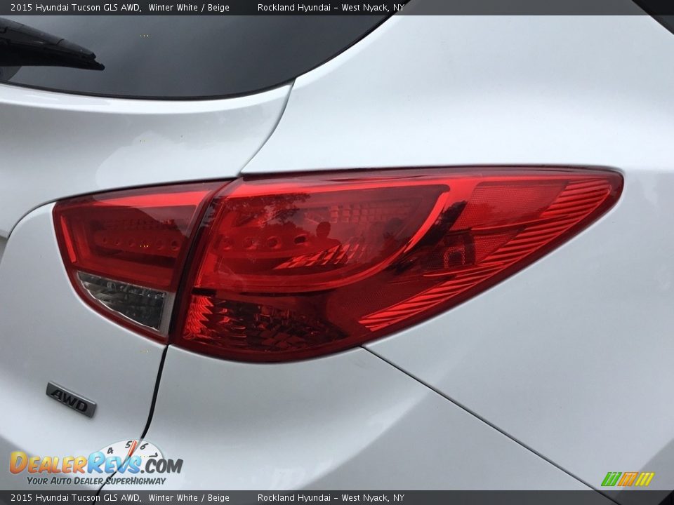 2015 Hyundai Tucson GLS AWD Winter White / Beige Photo #22
