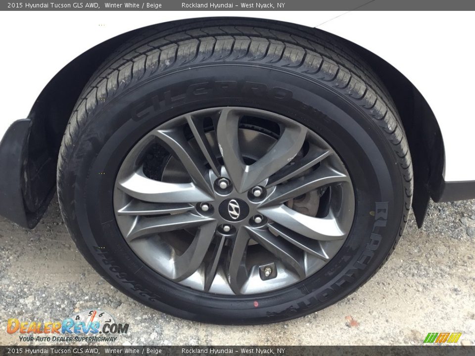 2015 Hyundai Tucson GLS AWD Winter White / Beige Photo #27