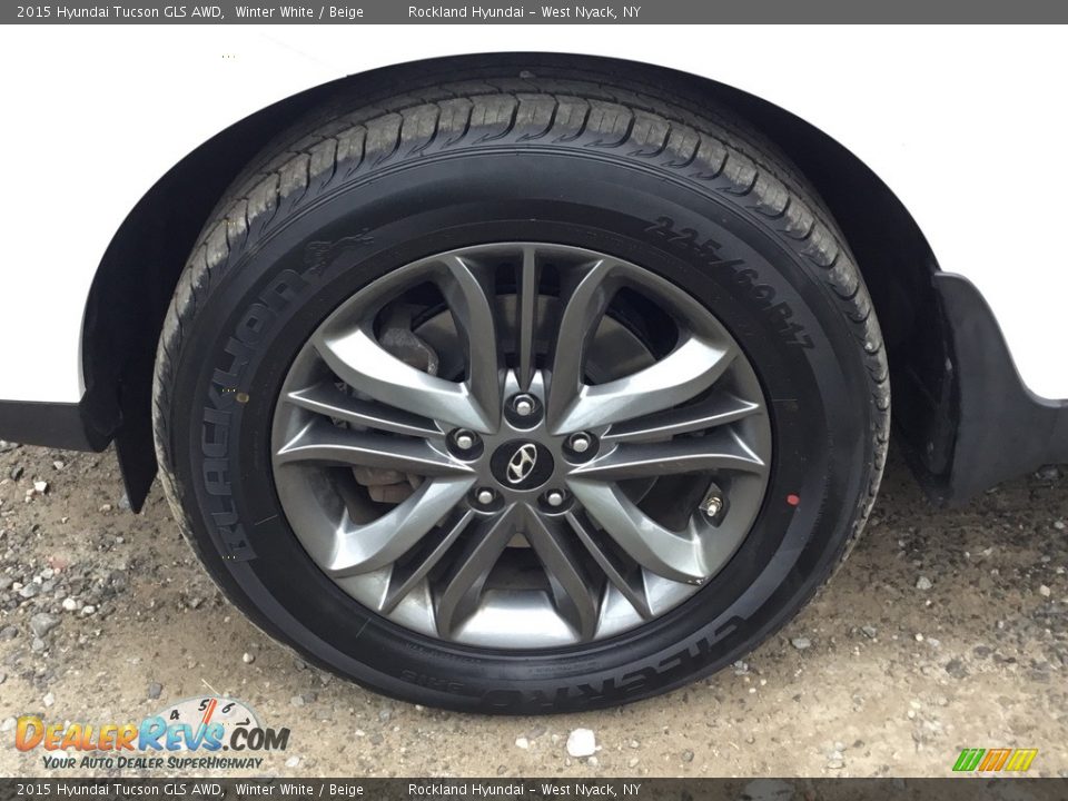 2015 Hyundai Tucson GLS AWD Winter White / Beige Photo #28