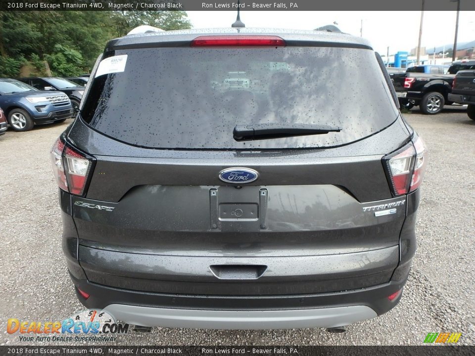2018 Ford Escape Titanium 4WD Magnetic / Charcoal Black Photo #4