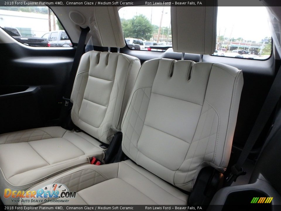 Rear Seat of 2018 Ford Explorer Platinum 4WD Photo #12