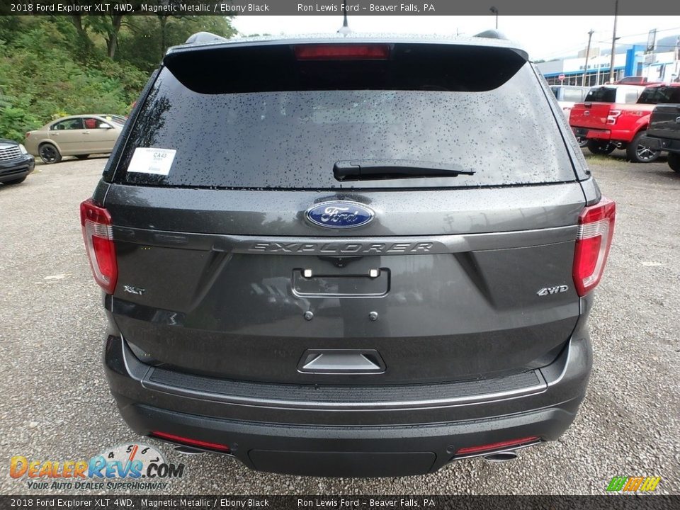 2018 Ford Explorer XLT 4WD Magnetic Metallic / Ebony Black Photo #4