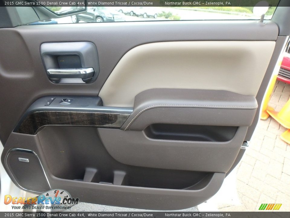 2015 GMC Sierra 1500 Denali Crew Cab 4x4 White Diamond Tricoat / Cocoa/Dune Photo #6