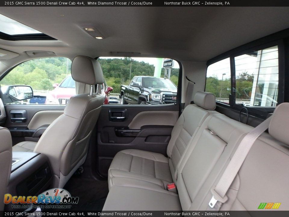 2015 GMC Sierra 1500 Denali Crew Cab 4x4 White Diamond Tricoat / Cocoa/Dune Photo #14