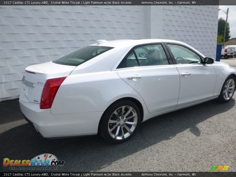 2017 Cadillac CTS Luxury AWD Crystal White Tricoat / Light Platinum w/Jet Black Accents Photo #4