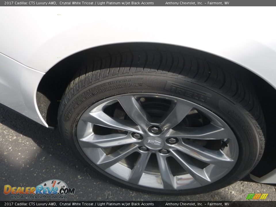 2017 Cadillac CTS Luxury AWD Crystal White Tricoat / Light Platinum w/Jet Black Accents Photo #6