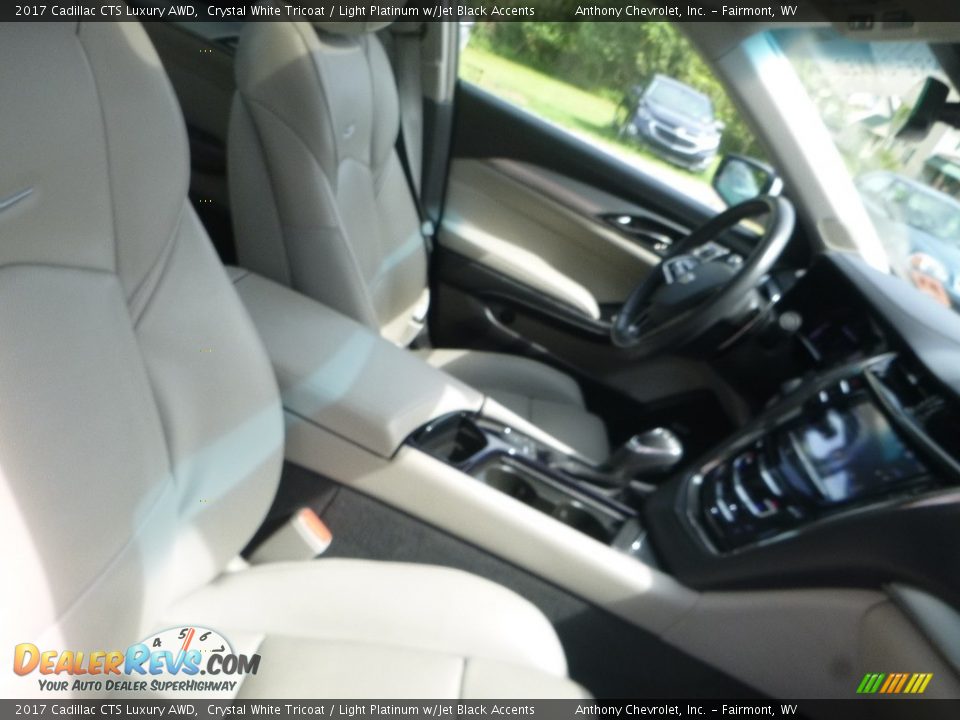2017 Cadillac CTS Luxury AWD Crystal White Tricoat / Light Platinum w/Jet Black Accents Photo #8