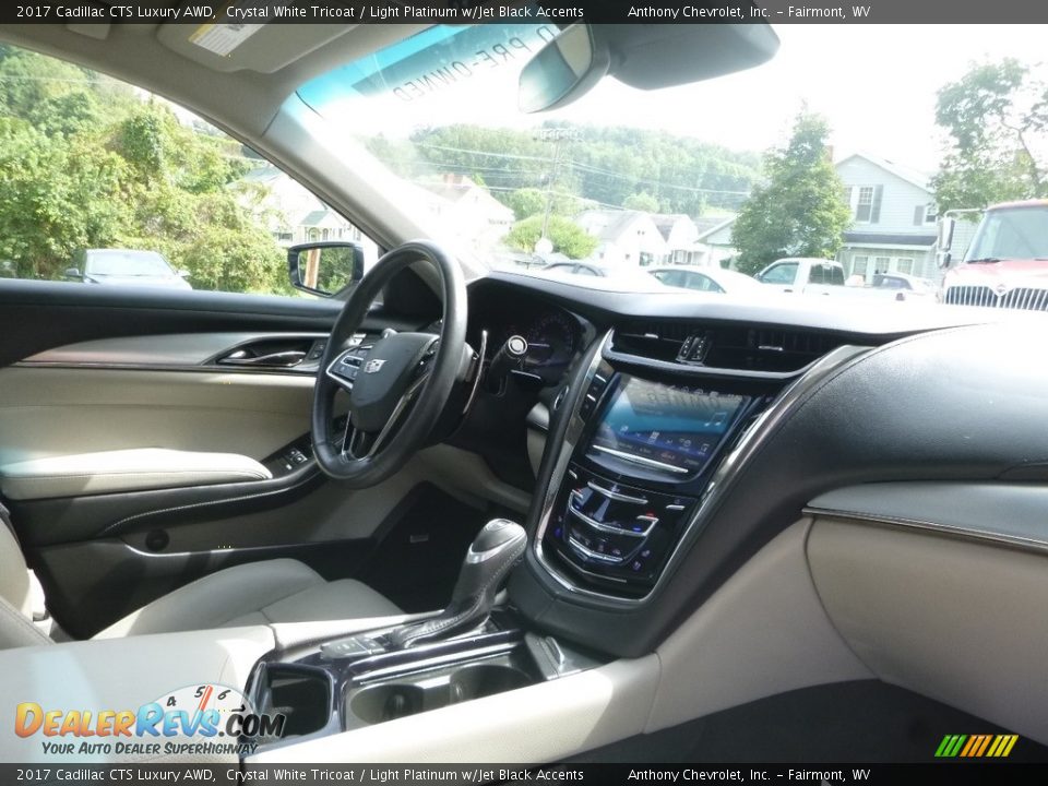 2017 Cadillac CTS Luxury AWD Crystal White Tricoat / Light Platinum w/Jet Black Accents Photo #9