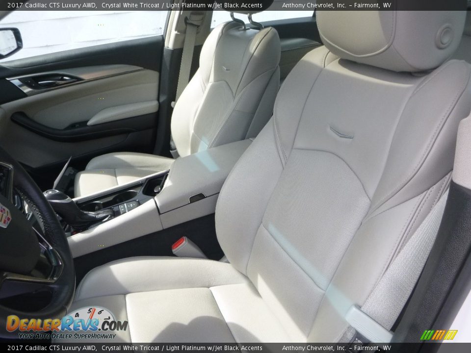 2017 Cadillac CTS Luxury AWD Crystal White Tricoat / Light Platinum w/Jet Black Accents Photo #12
