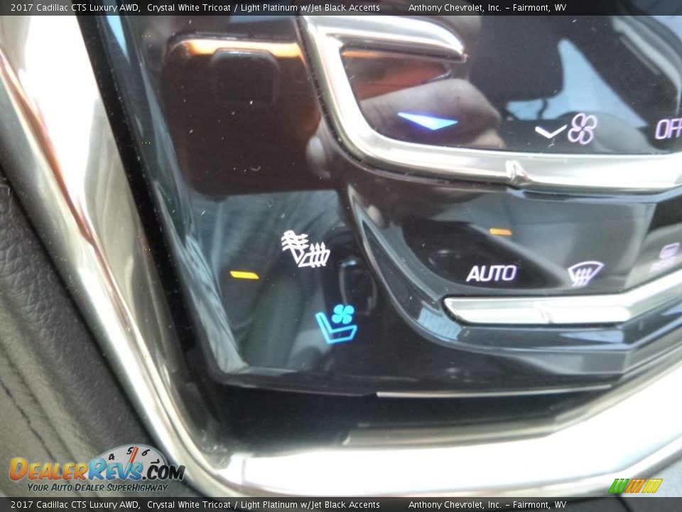 2017 Cadillac CTS Luxury AWD Crystal White Tricoat / Light Platinum w/Jet Black Accents Photo #17