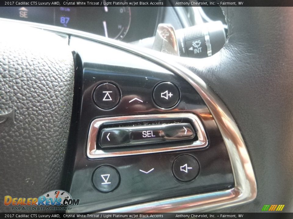 2017 Cadillac CTS Luxury AWD Crystal White Tricoat / Light Platinum w/Jet Black Accents Photo #18