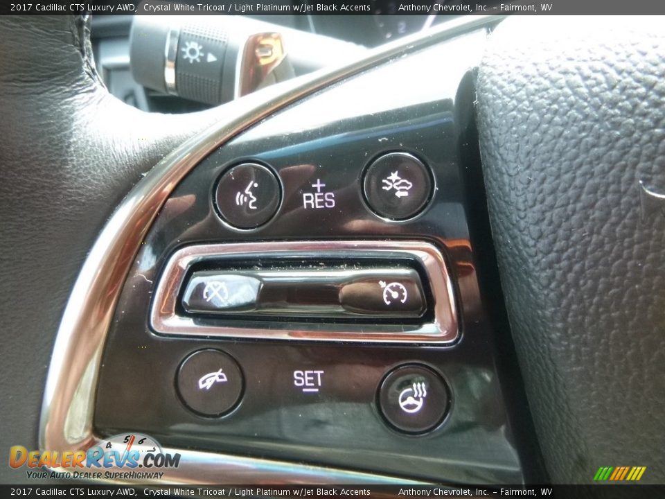 2017 Cadillac CTS Luxury AWD Crystal White Tricoat / Light Platinum w/Jet Black Accents Photo #19