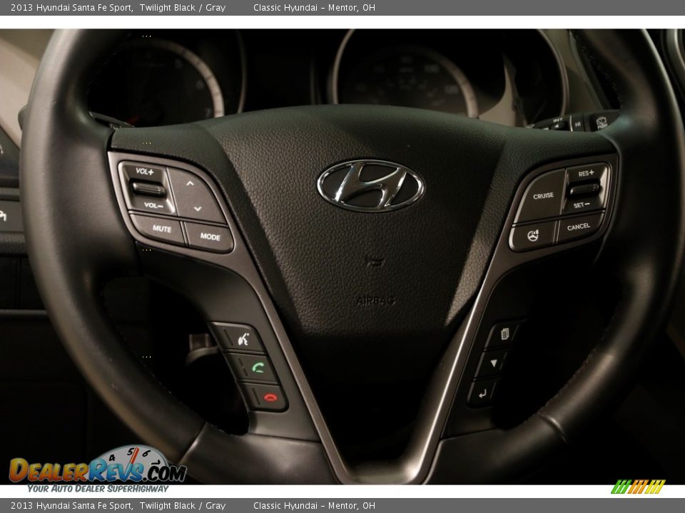 2013 Hyundai Santa Fe Sport Twilight Black / Gray Photo #7