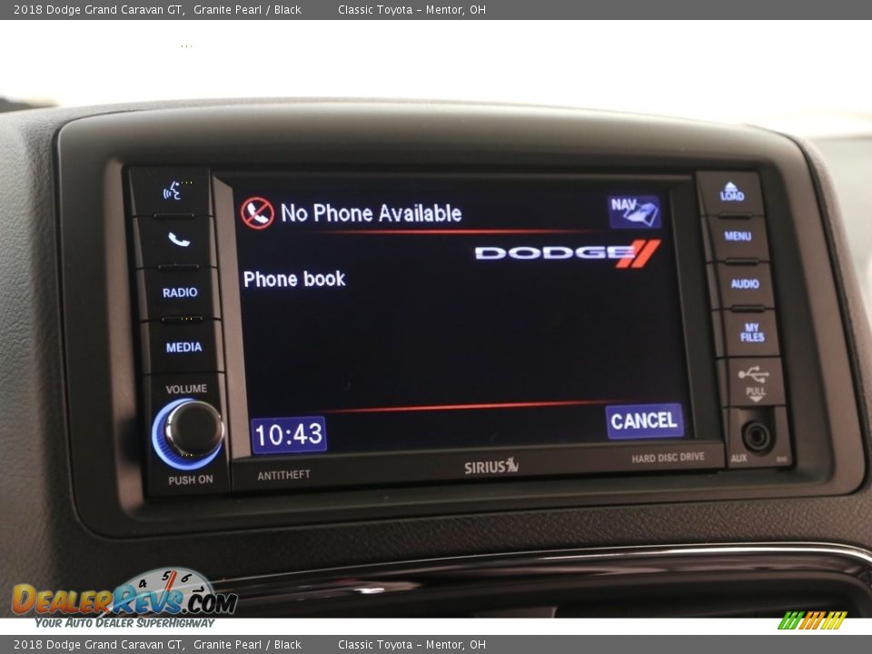 Controls of 2018 Dodge Grand Caravan GT Photo #10