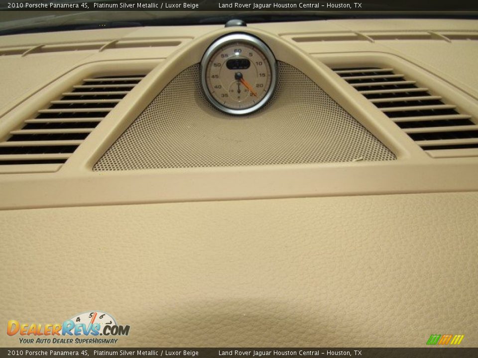 2010 Porsche Panamera 4S Platinum Silver Metallic / Luxor Beige Photo #34