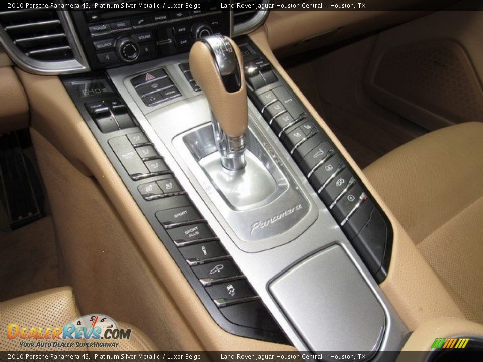 2010 Porsche Panamera 4S Platinum Silver Metallic / Luxor Beige Photo #36