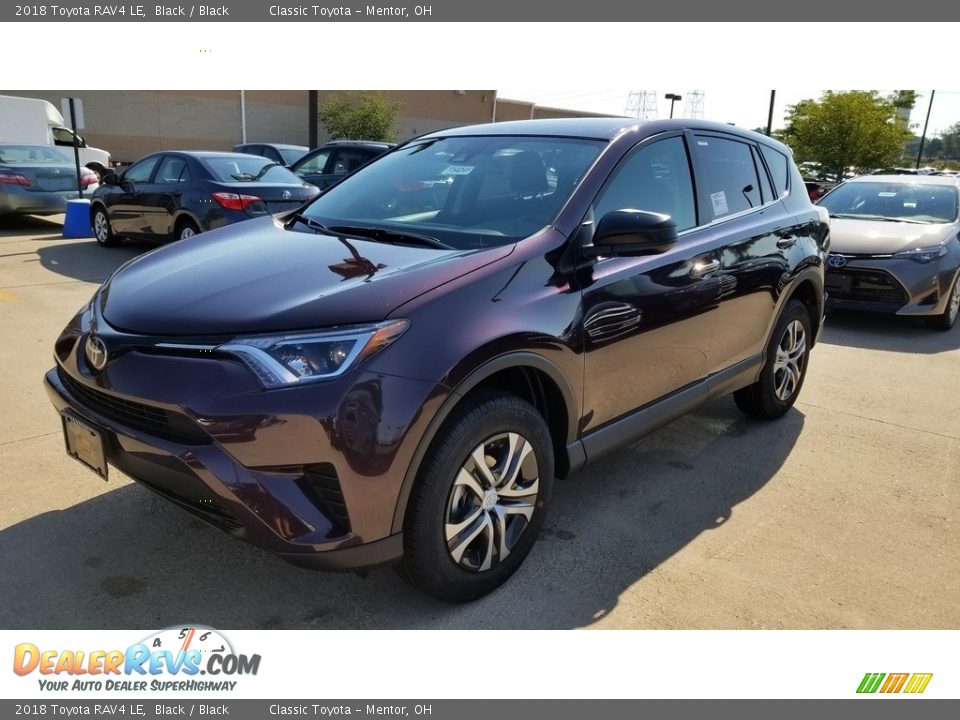 2018 Toyota RAV4 LE Black / Black Photo #1