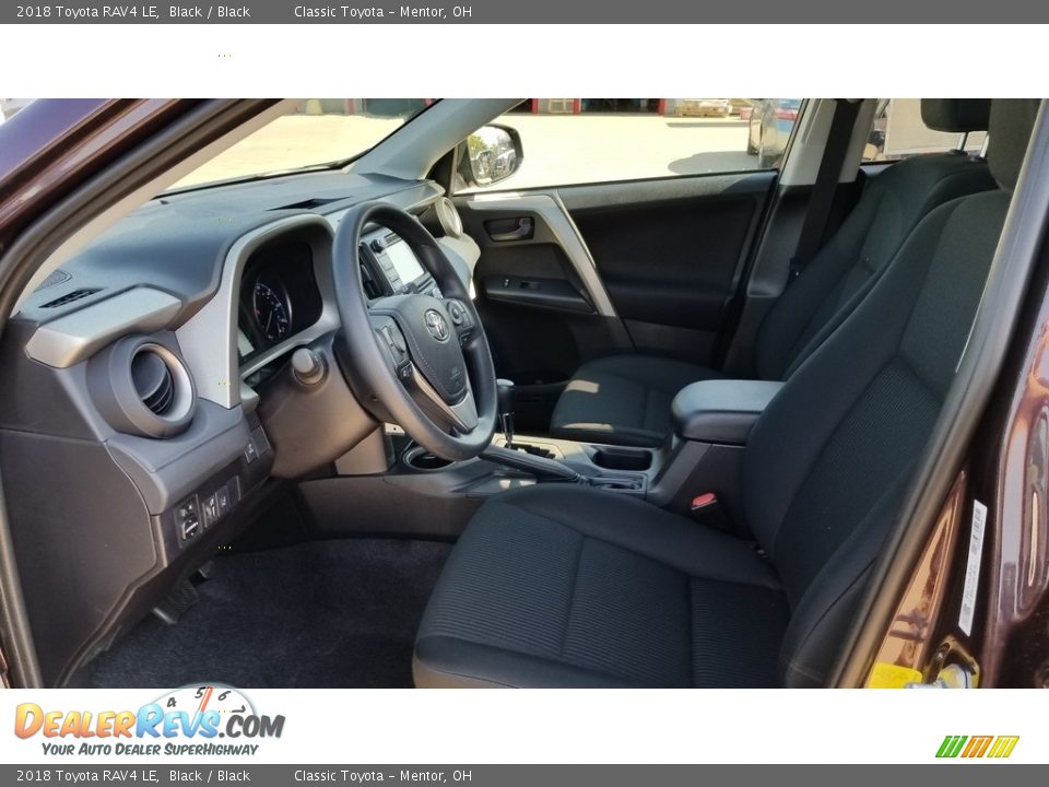 2018 Toyota RAV4 LE Black / Black Photo #3