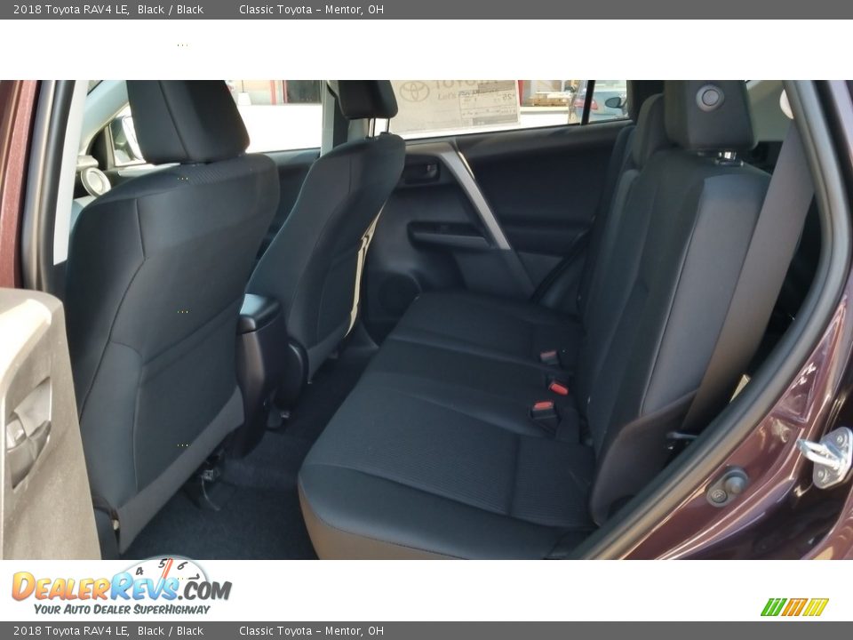 2018 Toyota RAV4 LE Black / Black Photo #4