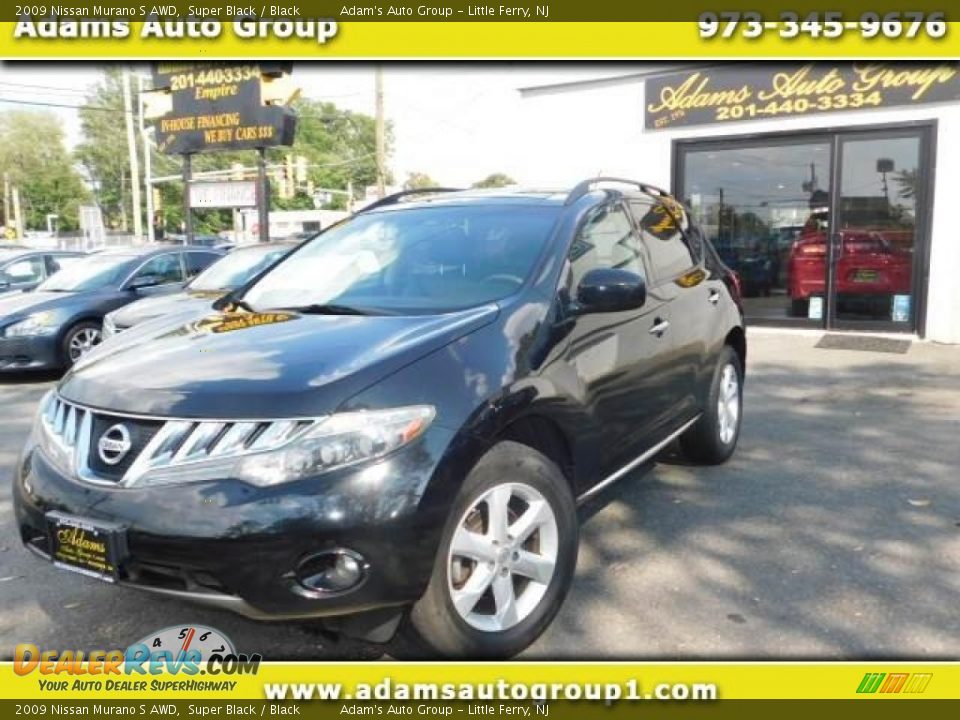 2009 Nissan Murano S AWD Super Black / Black Photo #1