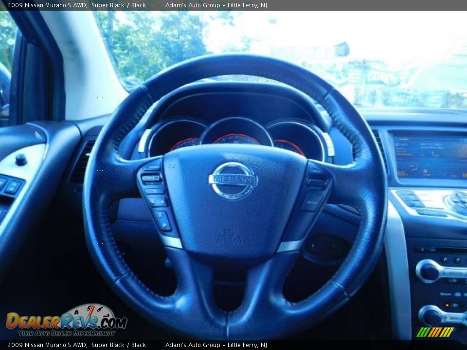 2009 Nissan Murano S AWD Super Black / Black Photo #7