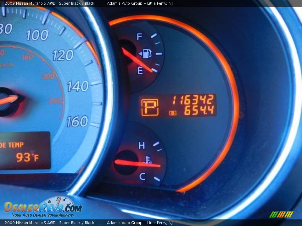 2009 Nissan Murano S AWD Super Black / Black Photo #8