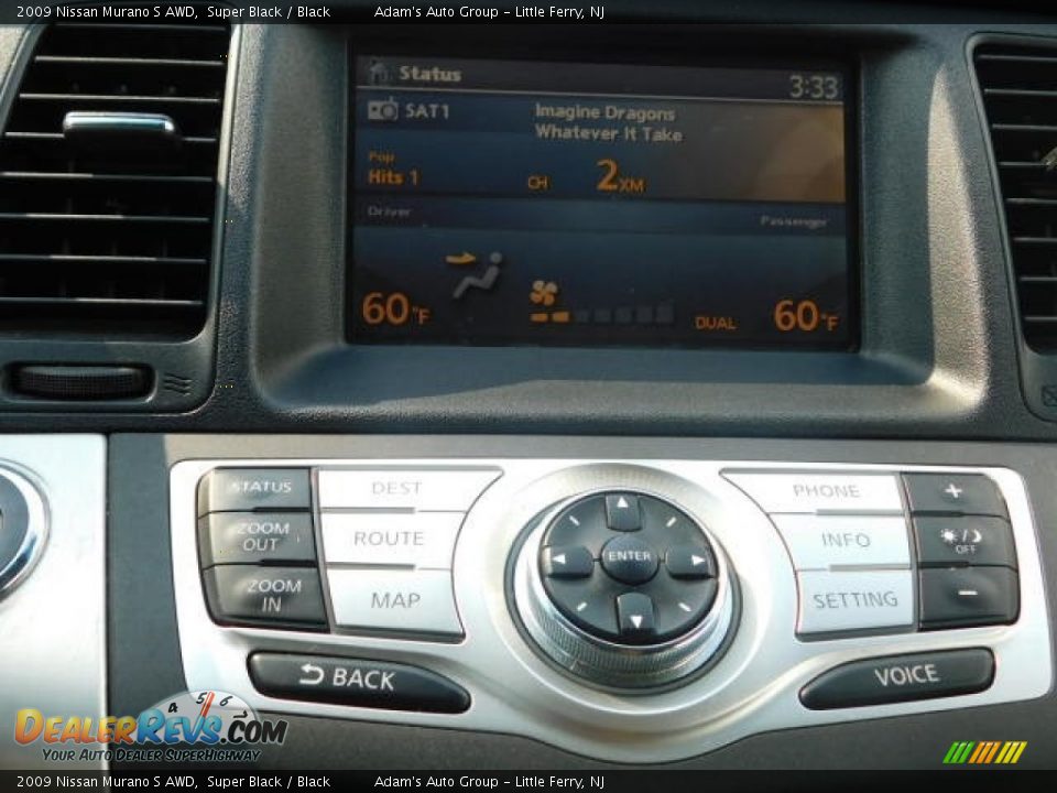 2009 Nissan Murano S AWD Super Black / Black Photo #10