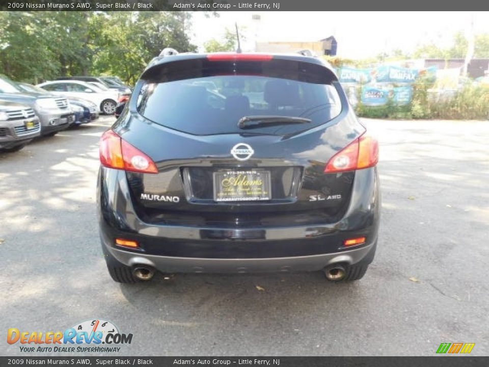 2009 Nissan Murano S AWD Super Black / Black Photo #14