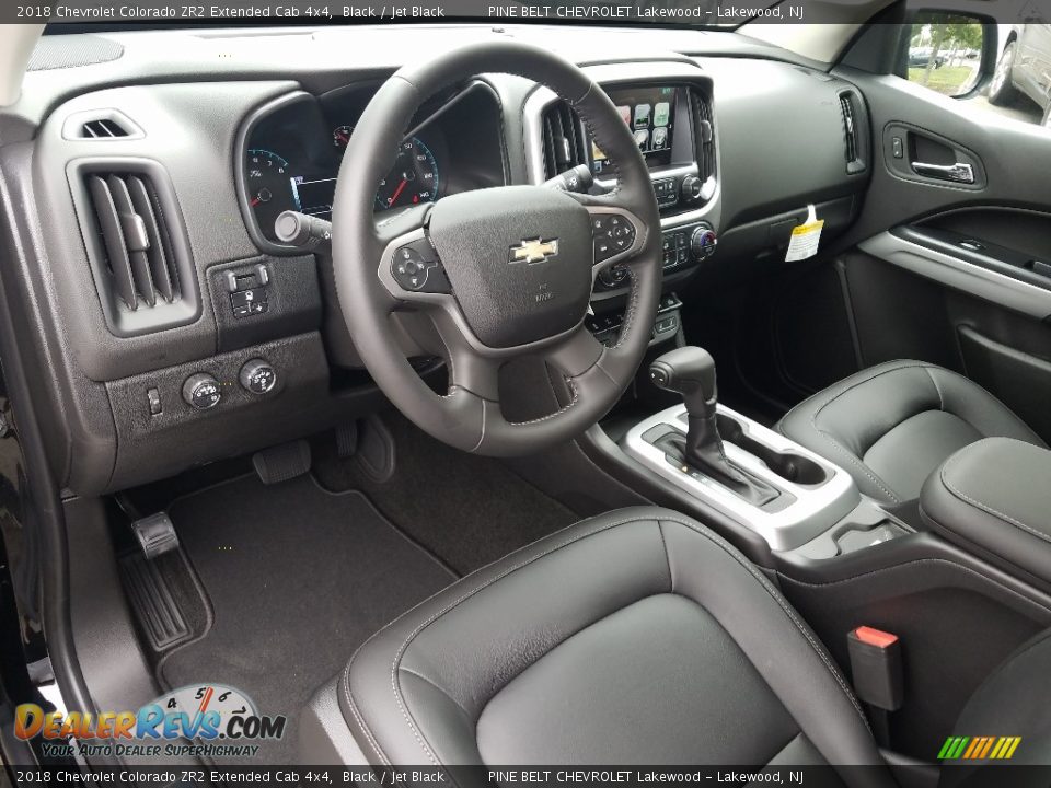 Jet Black Interior - 2018 Chevrolet Colorado ZR2 Extended Cab 4x4 Photo #7