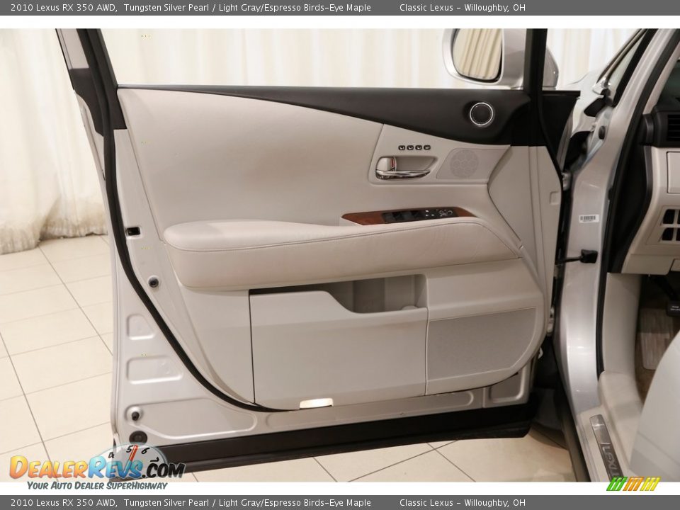 2010 Lexus RX 350 AWD Tungsten Silver Pearl / Light Gray/Espresso Birds-Eye Maple Photo #4