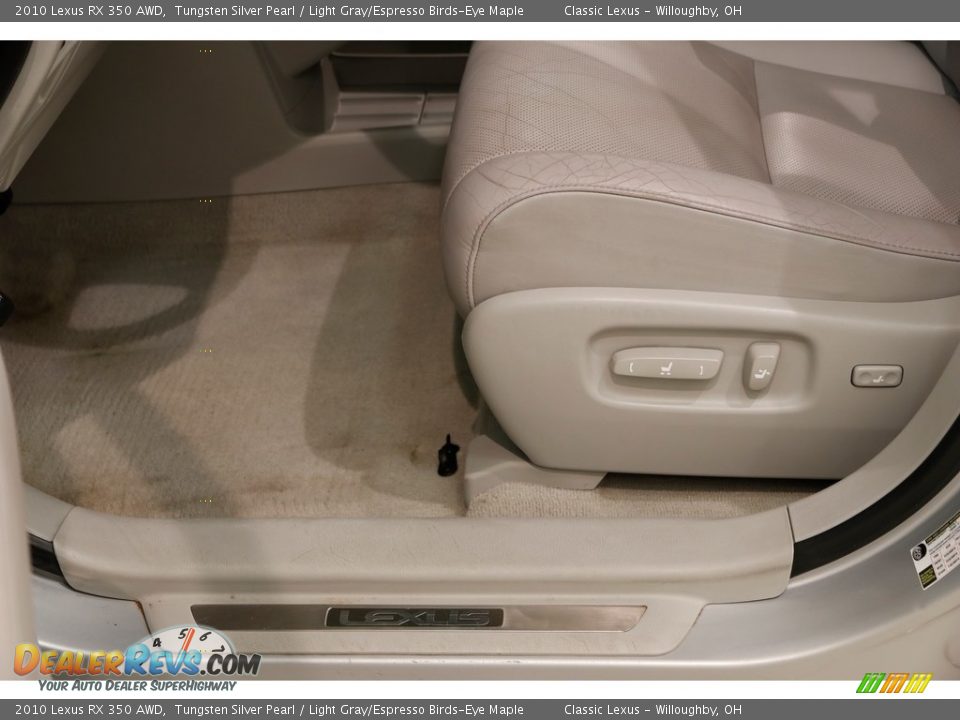2010 Lexus RX 350 AWD Tungsten Silver Pearl / Light Gray/Espresso Birds-Eye Maple Photo #6