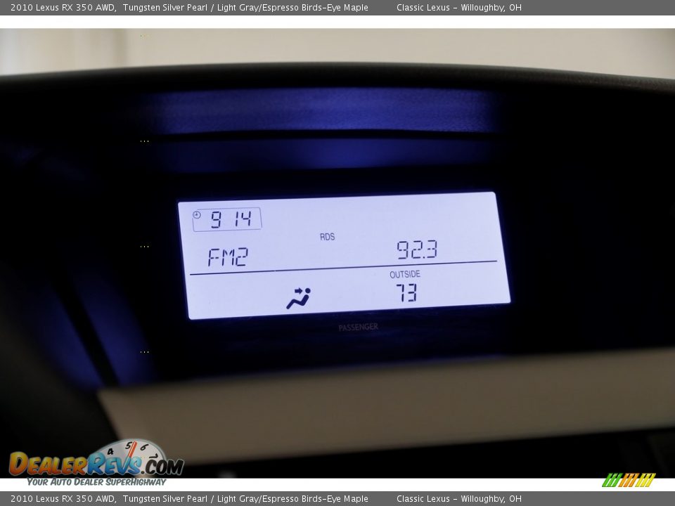 2010 Lexus RX 350 AWD Tungsten Silver Pearl / Light Gray/Espresso Birds-Eye Maple Photo #14
