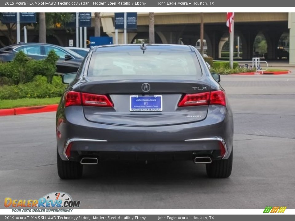 2019 Acura TLX V6 SH-AWD Technology Sedan Modern Steel Metallic / Ebony Photo #6