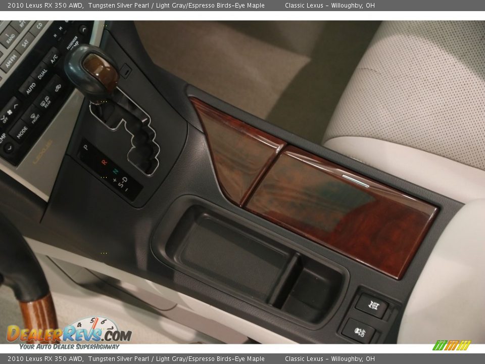 2010 Lexus RX 350 AWD Tungsten Silver Pearl / Light Gray/Espresso Birds-Eye Maple Photo #17