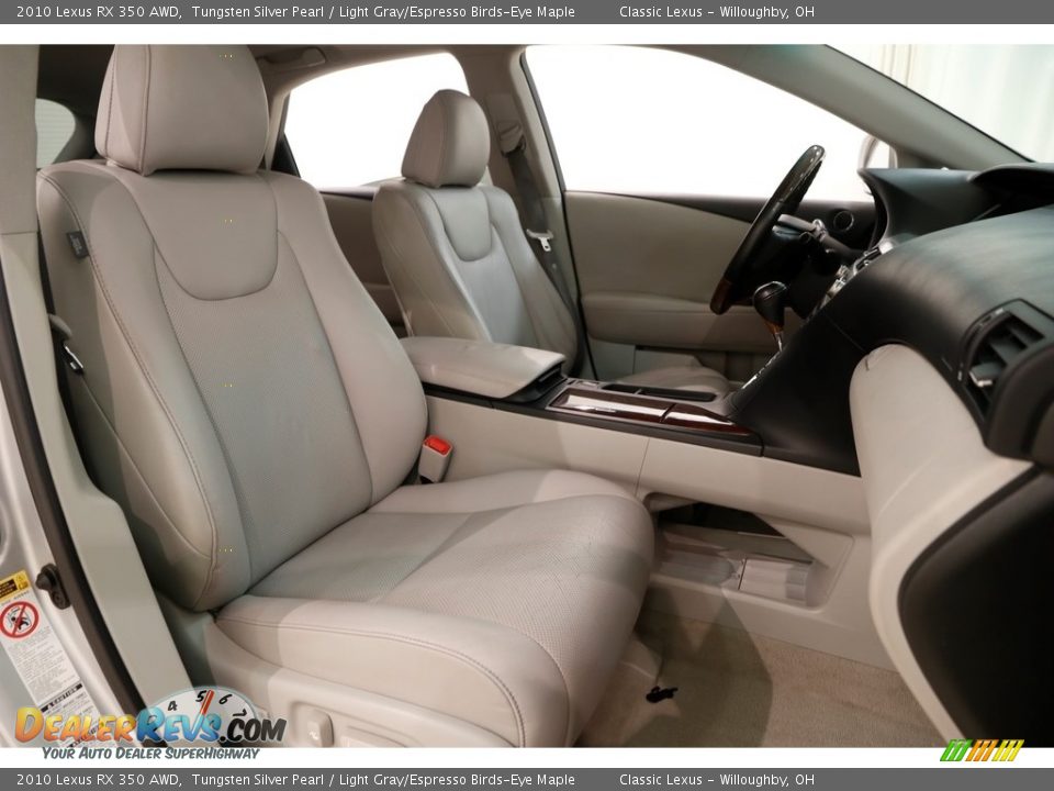 2010 Lexus RX 350 AWD Tungsten Silver Pearl / Light Gray/Espresso Birds-Eye Maple Photo #19
