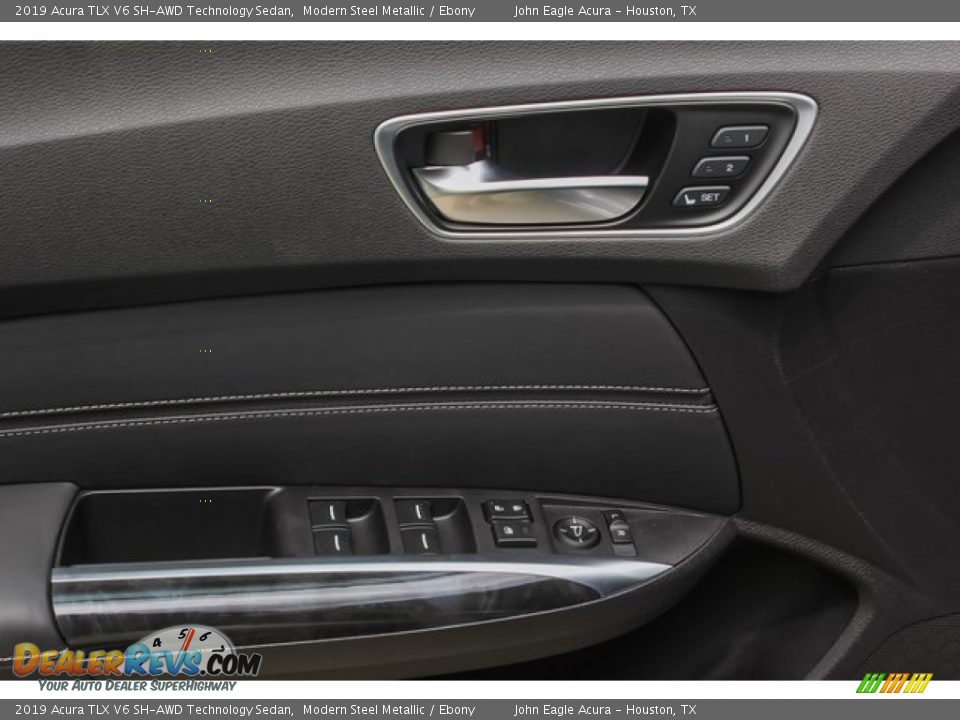 2019 Acura TLX V6 SH-AWD Technology Sedan Modern Steel Metallic / Ebony Photo #12