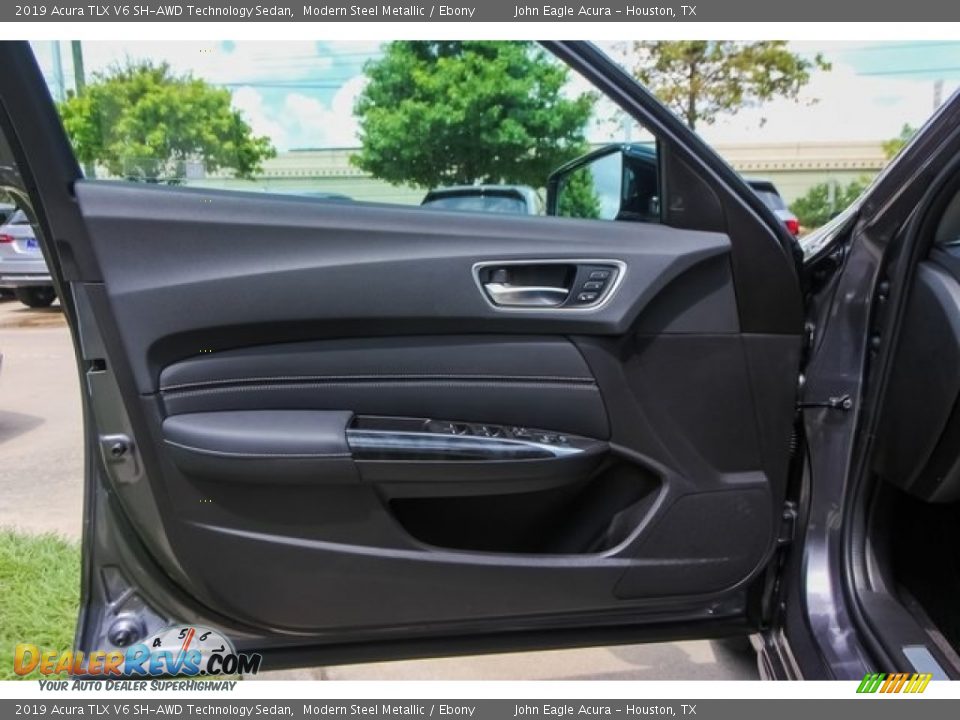 2019 Acura TLX V6 SH-AWD Technology Sedan Modern Steel Metallic / Ebony Photo #15