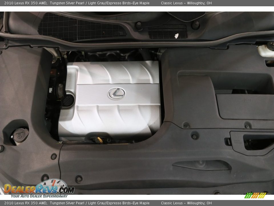 2010 Lexus RX 350 AWD Tungsten Silver Pearl / Light Gray/Espresso Birds-Eye Maple Photo #24