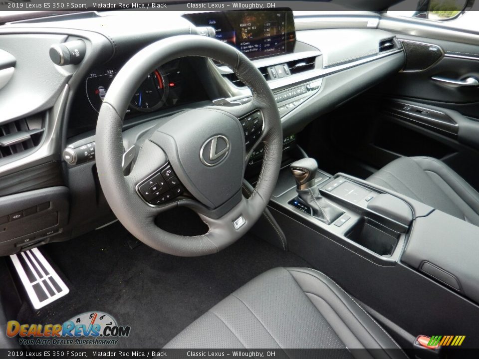 Black Interior - 2019 Lexus ES 350 F Sport Photo #2