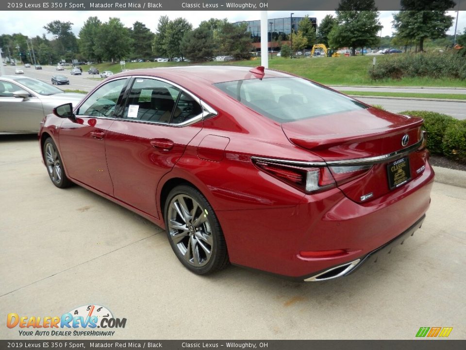 2019 Lexus ES 350 F Sport Matador Red Mica / Black Photo #5