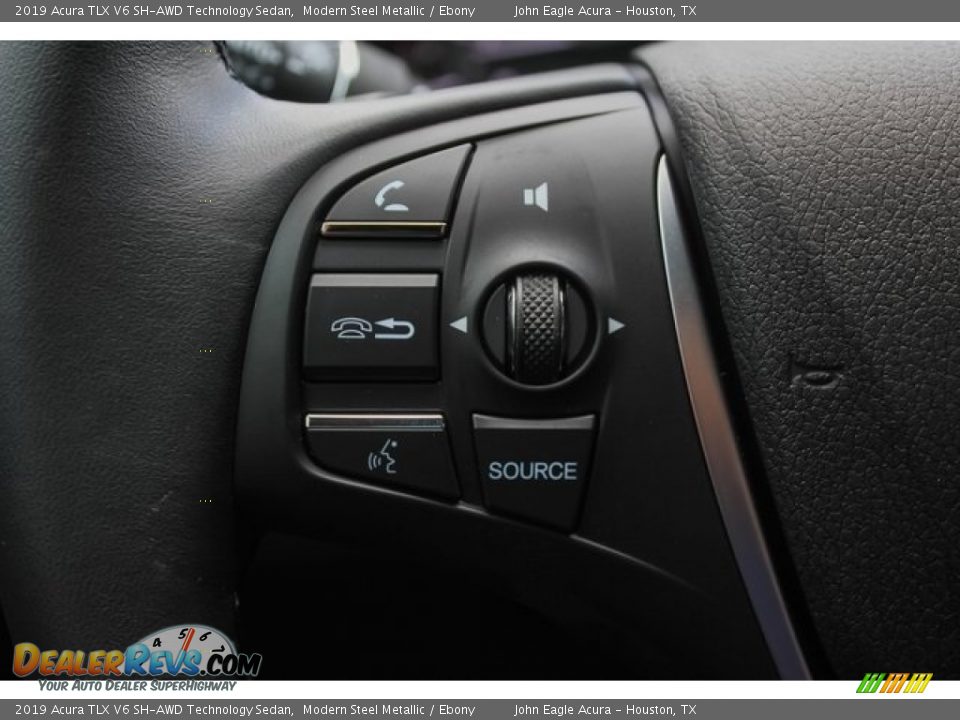 2019 Acura TLX V6 SH-AWD Technology Sedan Modern Steel Metallic / Ebony Photo #35