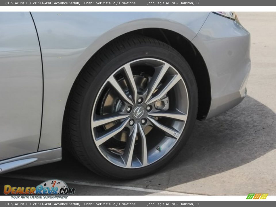 2019 Acura TLX V6 SH-AWD Advance Sedan Lunar Silver Metallic / Graystone Photo #10