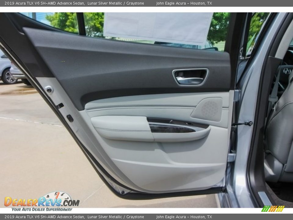 2019 Acura TLX V6 SH-AWD Advance Sedan Lunar Silver Metallic / Graystone Photo #17