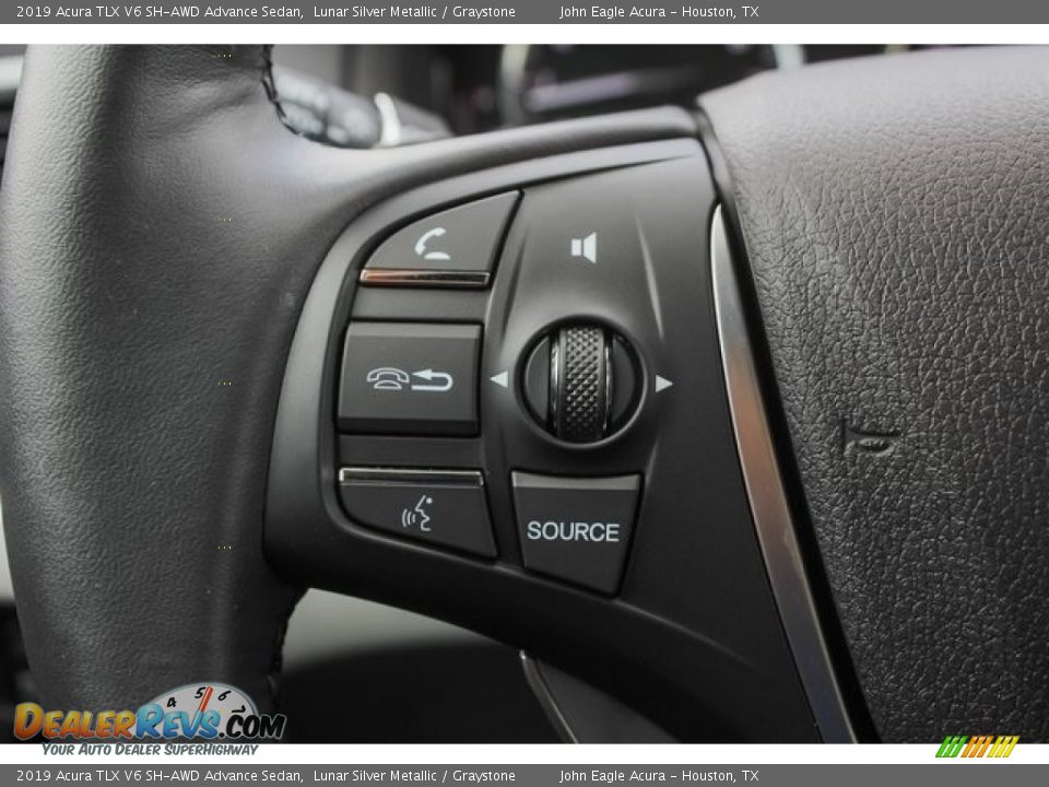 2019 Acura TLX V6 SH-AWD Advance Sedan Lunar Silver Metallic / Graystone Photo #35