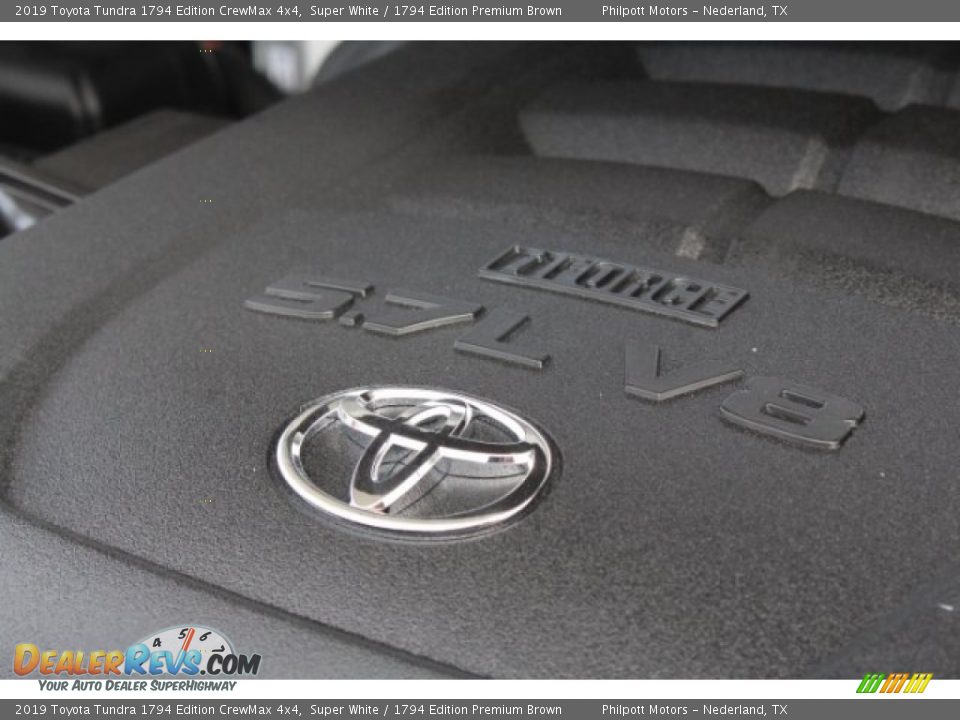 2019 Toyota Tundra 1794 Edition CrewMax 4x4 Super White / 1794 Edition Premium Brown Photo #35