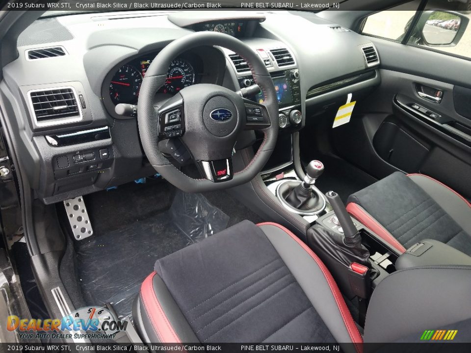 Black Ultrasuede/Carbon Black Interior - 2019 Subaru WRX STI Photo #7