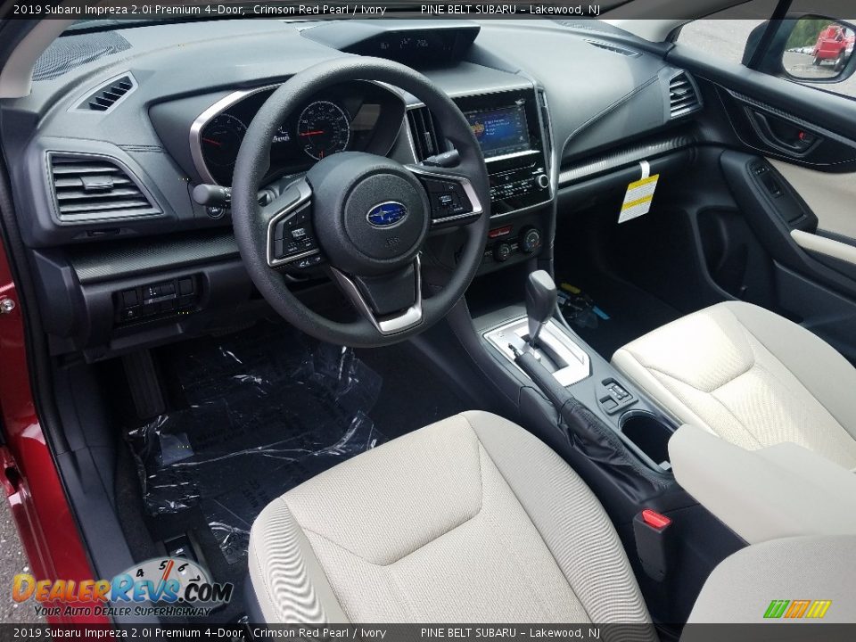 Ivory Interior - 2019 Subaru Impreza 2.0i Premium 4-Door Photo #7